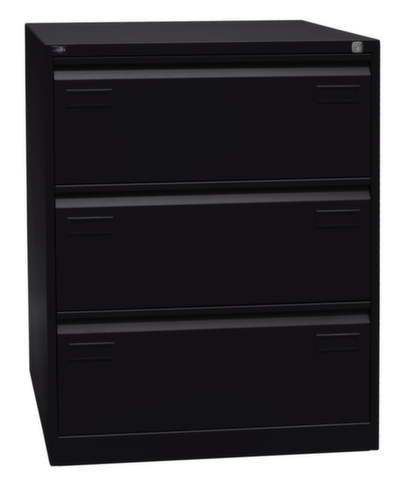 Bisley Hängeregistraturschrank Light, 3 Auszüge, schwarz/schwarz