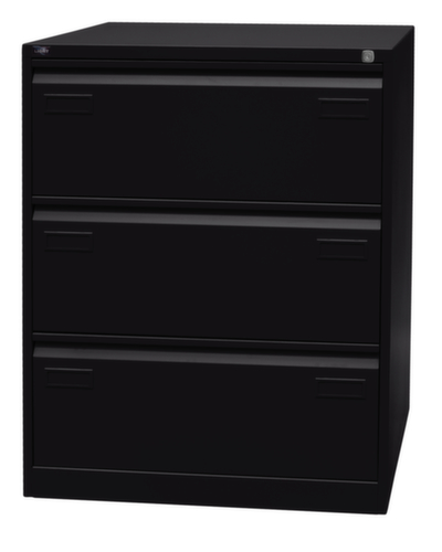 Bisley Hängeregistraturschrank Light, 3 Auszüge, schwarz/schwarz