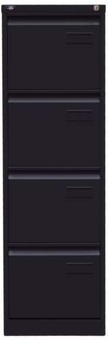Bisley Hängeregistraturschrank Light, 4 Auszüge, schwarz/schwarz
