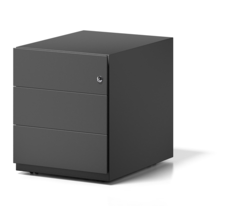 Bisley Rollcontainer Note, 3 Schublade(n), schwarz/schwarz
