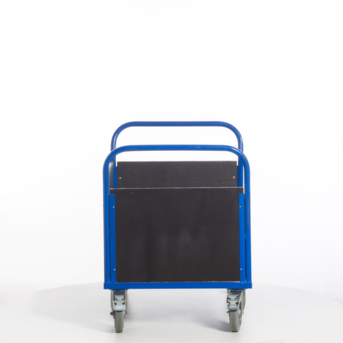 Rollcart Dreiwandwagen mit rutschsicherer Ladefläche, Traglast 1200 kg