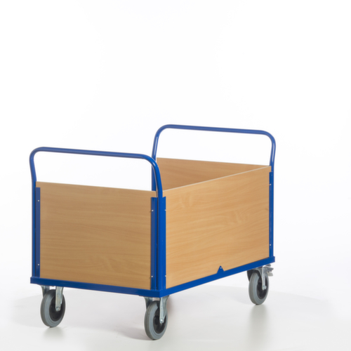 Rollcart Dreiwandwagen, Traglast 600 kg, Ladefläche 1200 x 780 mm