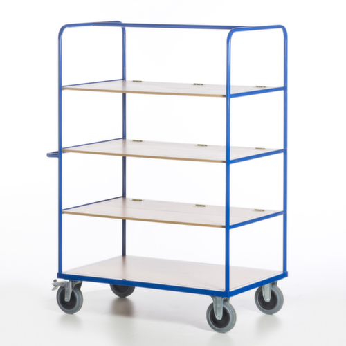 Rollcart Etagenwagen mit klappbaren Böden, Traglast 600 kg, 4 Etagen