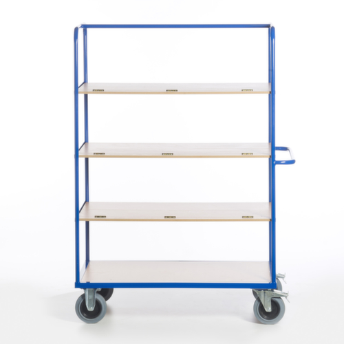 Rollcart Etagenwagen mit klappbaren Böden, Traglast 600 kg, 4 Etagen