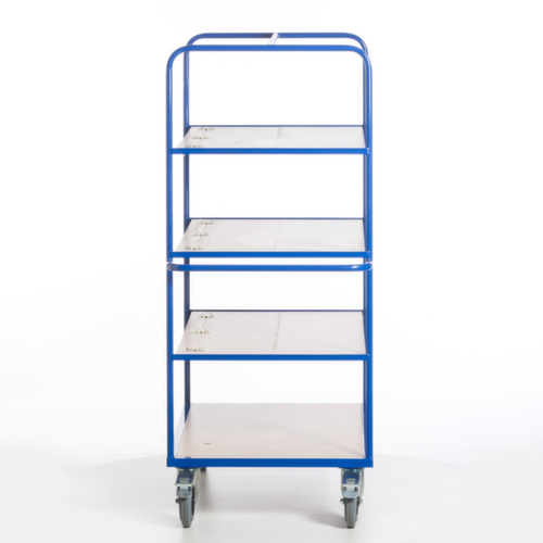 Rollcart Etagenwagen mit klappbaren Böden, Traglast 600 kg, 4 Etagen