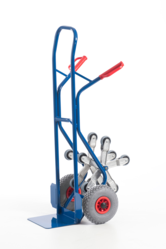 Rollcart 5-Stern-Treppenkarre, Traglast 150 kg, Schaufelbreite 300 mm, Luft-Bereifung