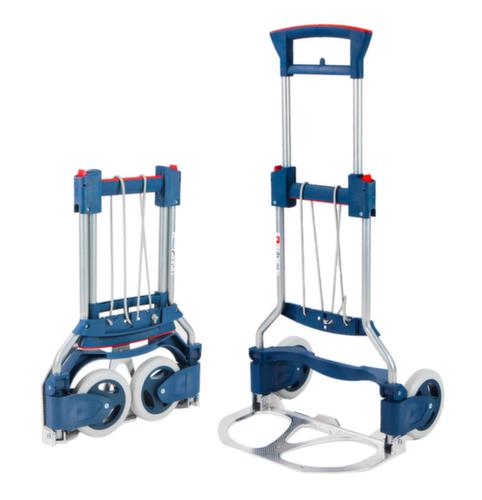RuXXac Klappbare Alu-Sackkarre Business, Traglast 125 kg, Polymer-Bereifung