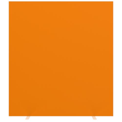 Paperflow Trennwand mit beidseitigem Stoffbezug, Höhe x Breite 1740 x 1600 mm, Wand orange