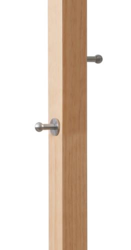 Paperflow GarderobenstÀnder easyCloth aus Holz, mit 6/2 Haken, natur/blau