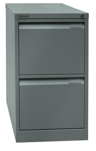 Bisley Hängeregistraturschrank, 2 Auszüge, silber/silber
