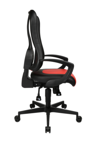 Topstar Bürodrehstuhl Sitness Racer RS mit AL "Q3" mit 3D-Sitzfläche, schwarz/rot