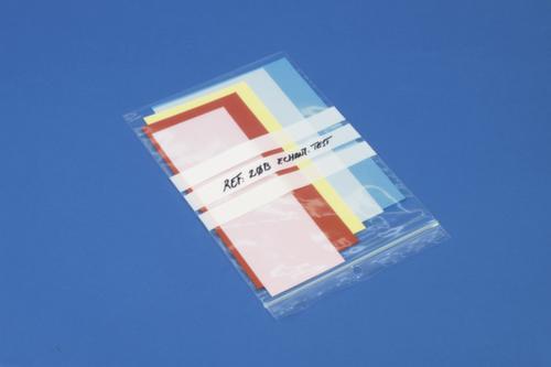 Druckverschlussbeutel mit Beschriftungszeilen, 50 µm, Länge x Breite 60 x 40 mm