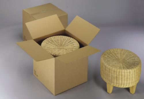 Wellpapp-Faltkarton 1-wellig