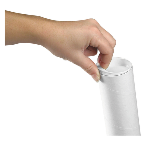 Versandrohr in weiß