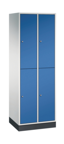 C+P Doppelstöckiger Garderobenschrank Intro, Abteilbreite 260 mm