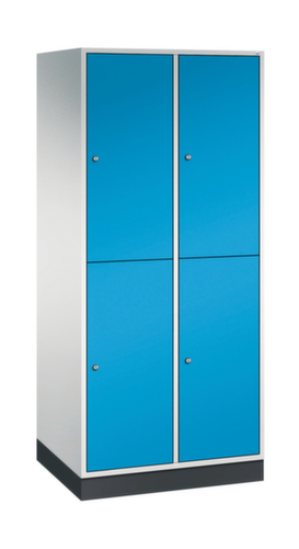 C+P Doppelstöckiger Großraum-Garderobenschrank Intro, Abteilbreite 360 mm