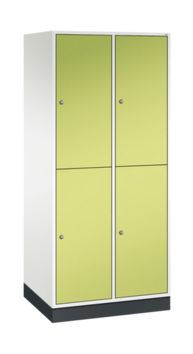 C+P Doppelstöckiger Großraum-Garderobenschrank Intro, Abteilbreite 360 mm