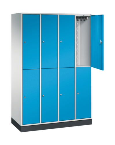 C+P Doppelstöckiger Garderobenschrank Intro, Abteilbreite 260 mm