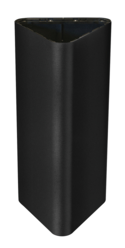 Dreieckiger Abfallbehälter PURE ELEGANCE, 60 l, schwarz