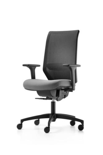 Dauphin Bürodrehstuhl Shapemesh Plus mit Synchronmechanik, hohe Rückenlehne, anthrazit