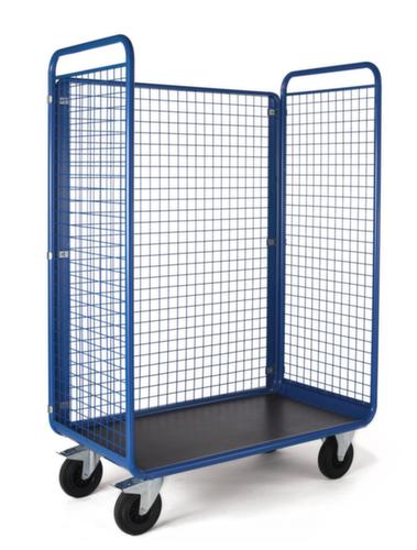 Rollbehälter mit Drahtgitterwänden, Traglast 500 kg, Länge x Breite 1300 x 676 mm