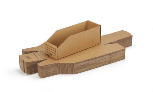 Karton-Regalkasten, Tiefe 301 mm, braun