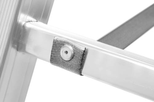 Hymer Dreiteilige Mehrzweck-Teleskopleiter SC 60, 3 x 10 rutschsicher profilierte Sprossen