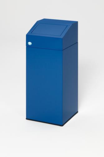 Wertstoffsammler inklusive Aufkleber, 45 l, RAL5010 Enzianblau, Deckel blau