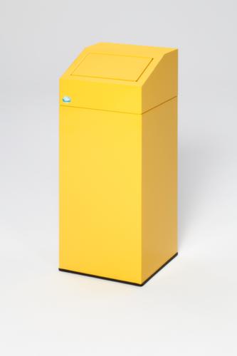 Wertstoffsammler inklusive Aufkleber, 45 l, RAL1023 Verkehrsgelb, Deckel gelb