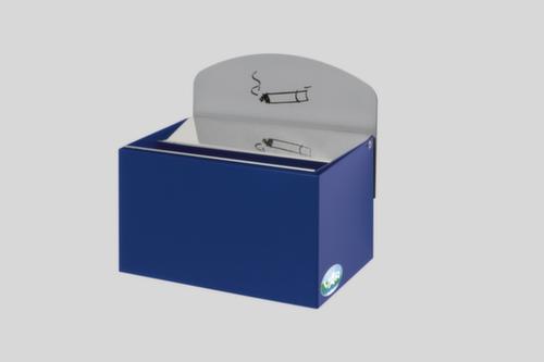 Wandascher mit Rückwandschild, enzianblau