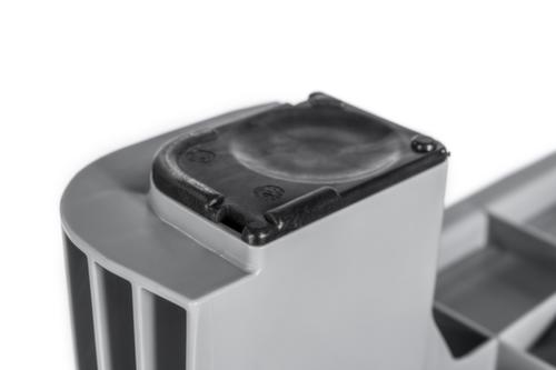 Großbehälter mit verstärktem Boden, Inhalt 354 l, grau, 4 Füße