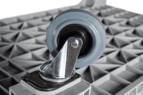 Großbehälter, Inhalt 535 l, grau, 4 Lenkrollen