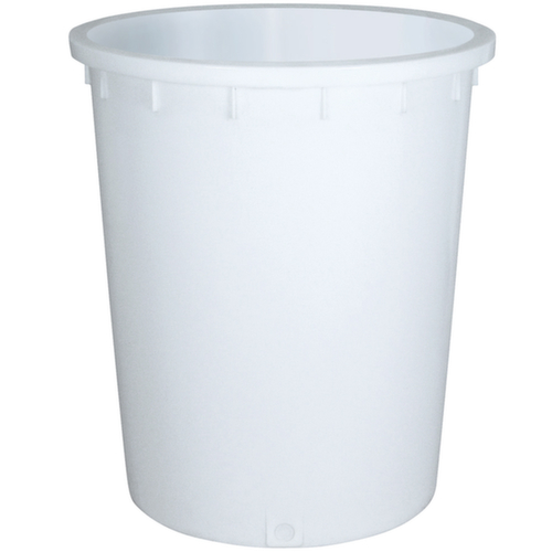 Tonne spülmaschinenfest, weiß, 200 l, rund