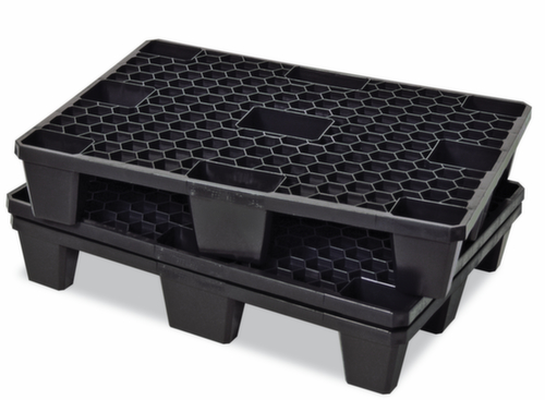 Leichtpalette, PE-Regenerat, Länge x Breite 800 x 600 mm