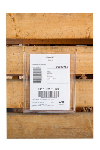 EICHNER Drahtbügel-Sichttasche, DIN A6, Zum Einhängen