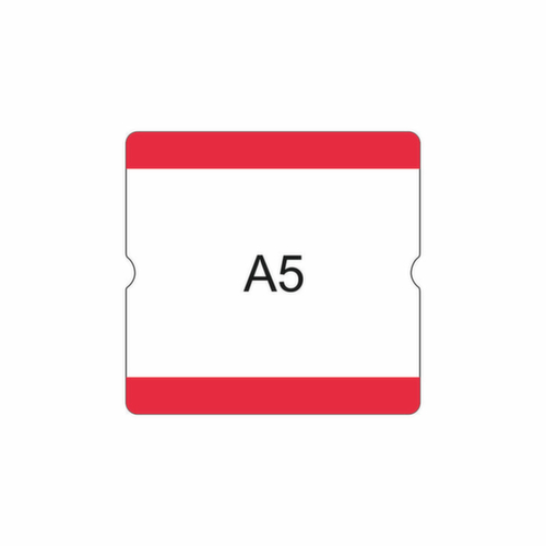 EICHNER Selbstklebende Beschriftungstasche, rot