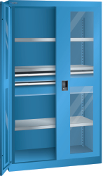 LISTA Schwerlast-Flügeltürenschrank, 2 Schublade(n)