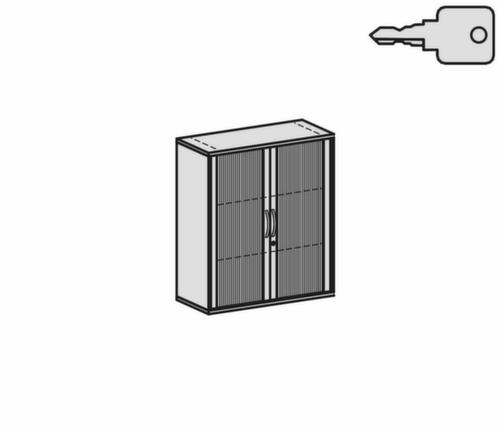 Gera Querrollladenschrank Pro, 3 Ordnerhöhen