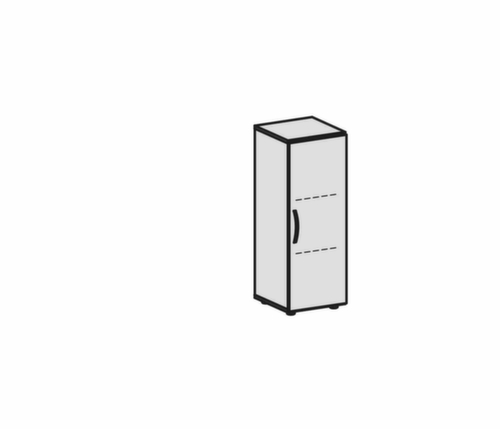 Gera Flügeltürenschrank Milano, 3 Ordnerhöhen, weiß/weiß