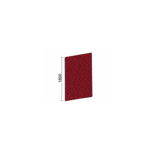 Gera Trennwand Pro BasicLine, Höhe x Breite 1800 x 1200 mm, Wand rot