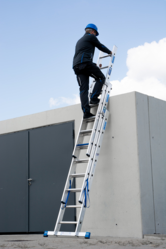 Krause Vielzweckleiter STABILO® Professional +S, 3 x 8 rutschsicher profilierte Sprossen und Stufen