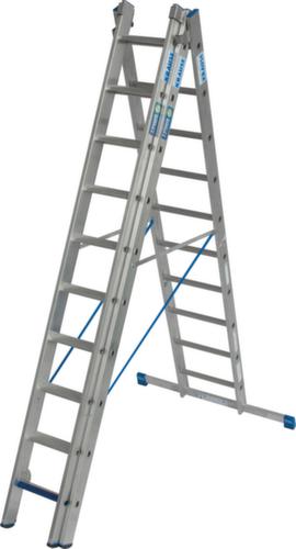 Krause Vielzweckleiter STABILO® Professional +S, 3 x 10 rutschsicher profilierte Sprossen und Stufen