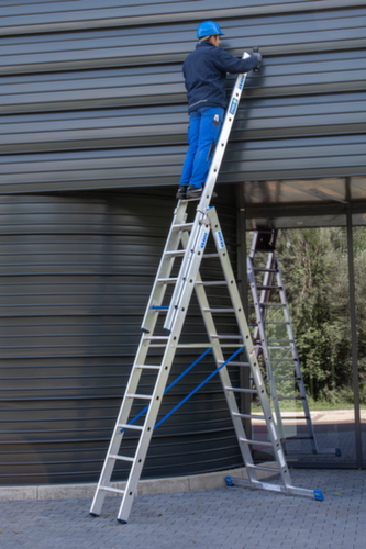 Krause Vielzweckleiter STABILO® Professional +S, 3 x 10 rutschsicher profilierte Sprossen und Stufen