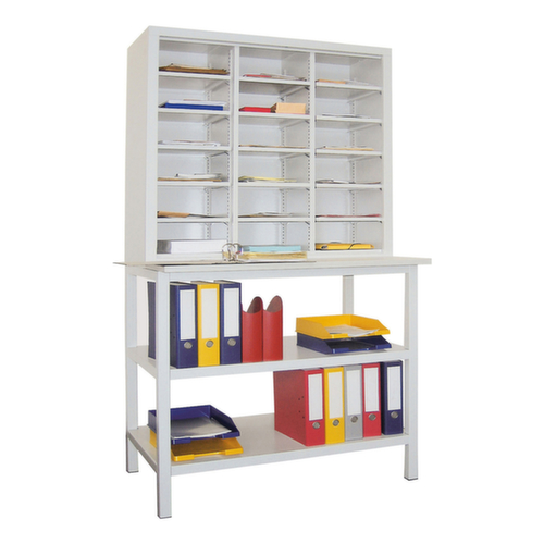 PAVOY Post-/Sortierregal Basis, Breite 1000 mm, 18 Fächer