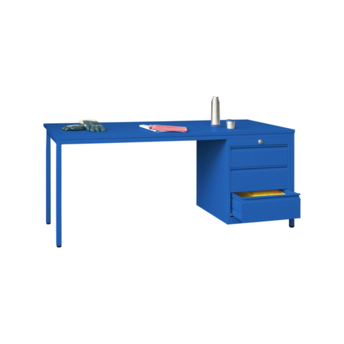 PAVOY Werkbank mit verschiedenen Unterbauten, 8 Schubladen, 1 Schrank