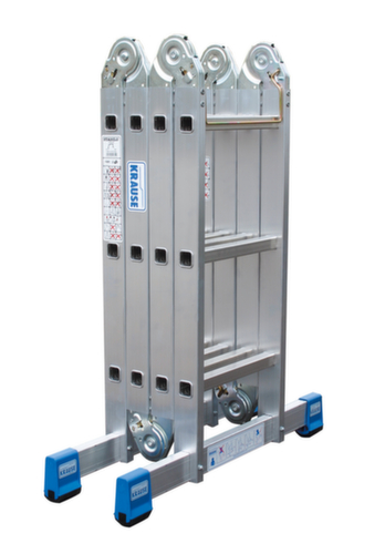 Krause Mehrzweck-Klappleiter STABILO® Professional, 4 x 3 profilierte Sprossen