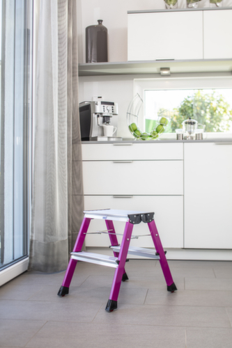 Krause Rollklapptritt Monto® Rolly®, Aluminium, lila