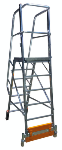 Krause Fahrbare Plattformleiter STABILO® Professional Vario kompakt, 7 Riffelblechstufe(n)