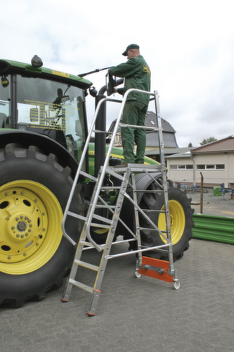 Krause Fahrbare Plattformleiter STABILO® Professional Vario kompakt, 7 Riffelblechstufe(n)