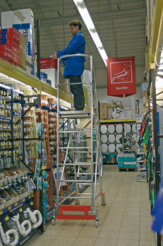 Krause Fahrbare Plattformleiter STABILO® Professional Vario kompakt, 8 Riffelblechstufe(n)